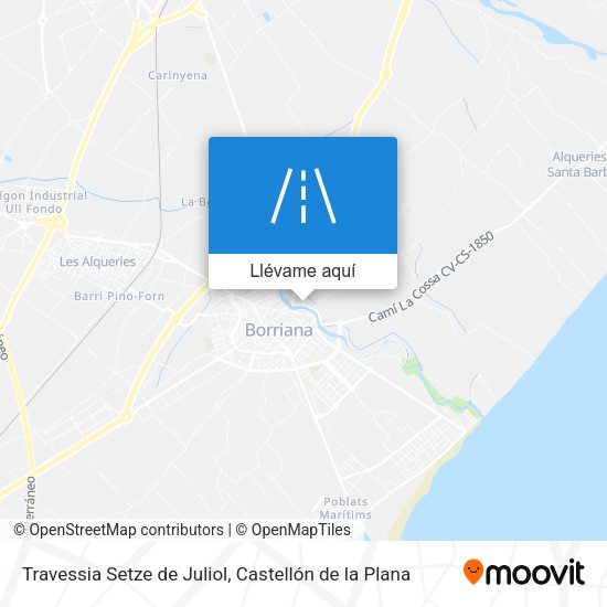 Mapa Travessia Setze de Juliol