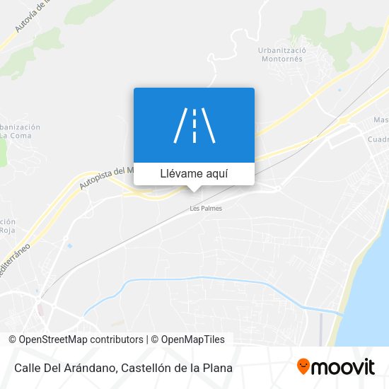 Mapa Calle Del Arándano