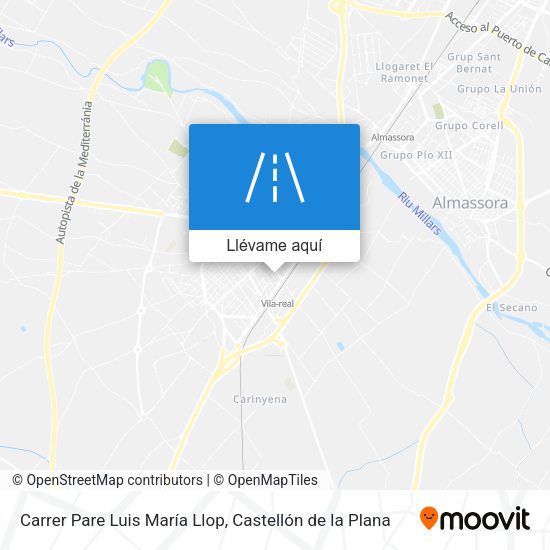 Mapa Carrer Pare Luis María Llop