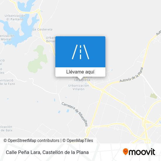 Mapa Calle Peña Lara