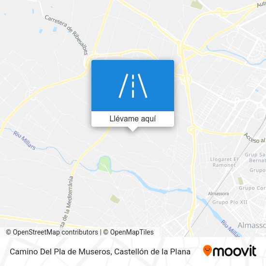 Mapa Camino Del Pla de Museros