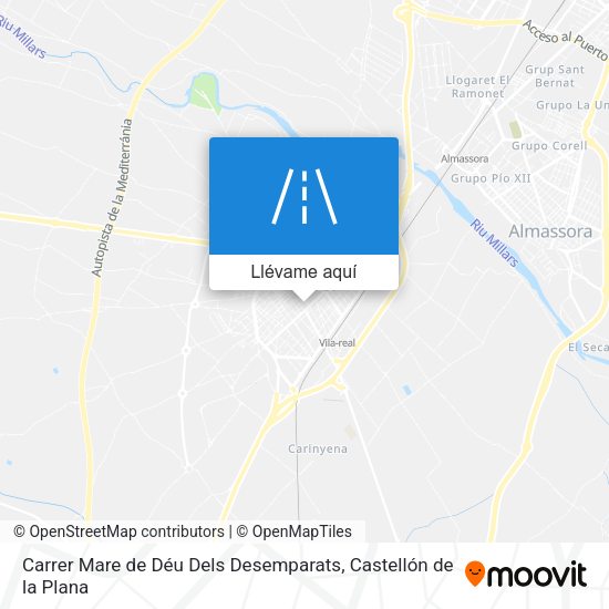 Mapa Carrer Mare de Déu Dels Desemparats