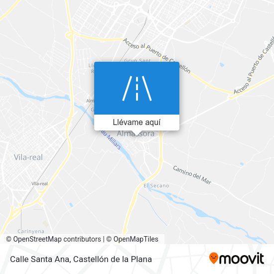 Mapa Calle Santa Ana