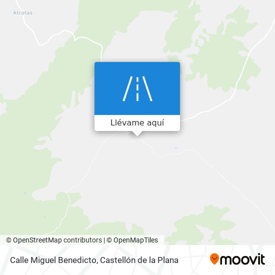 Mapa Calle Miguel Benedicto