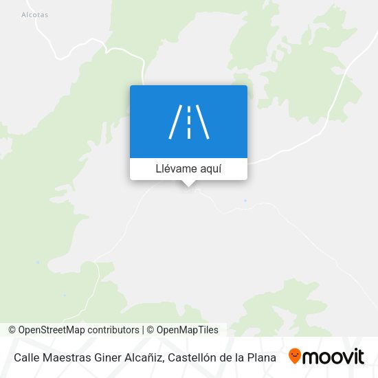 Mapa Calle Maestras Giner Alcañiz