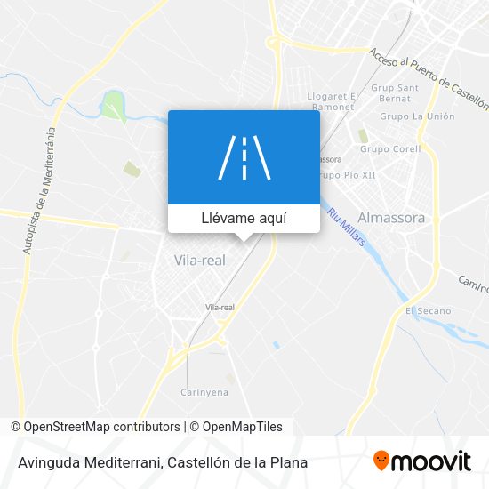 Mapa Avinguda Mediterrani