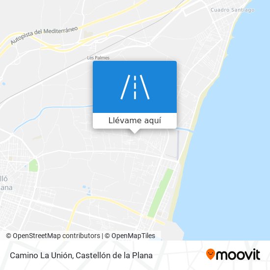 Mapa Camino La Unión