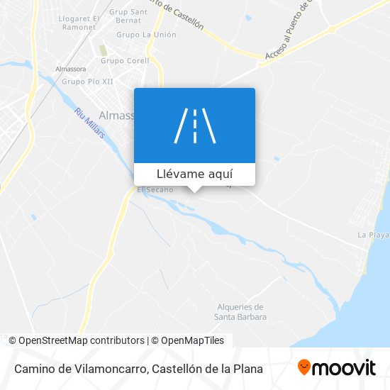 Mapa Camino de Vilamoncarro