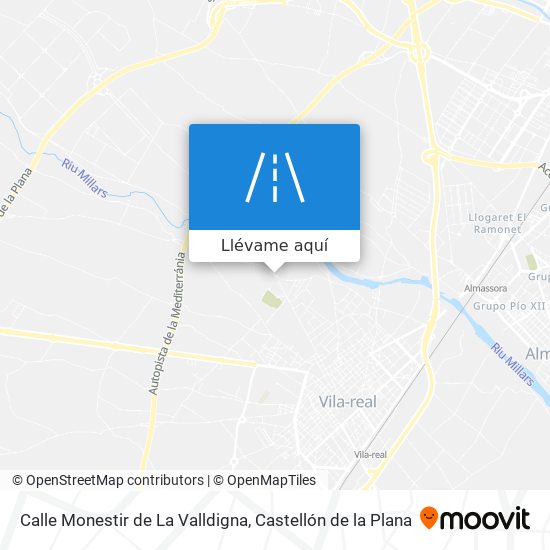 Mapa Calle Monestir de La Valldigna