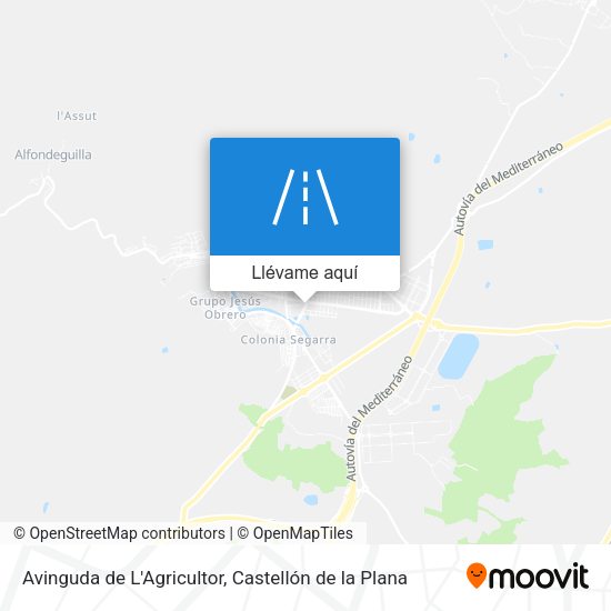 Mapa Avinguda de L'Agricultor