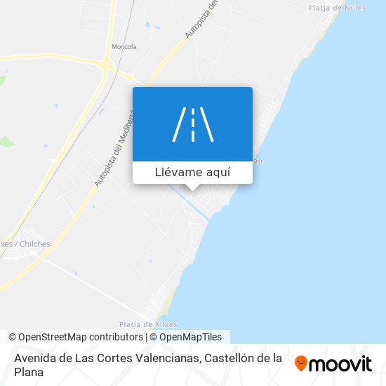 Mapa Avenida de Las Cortes Valencianas