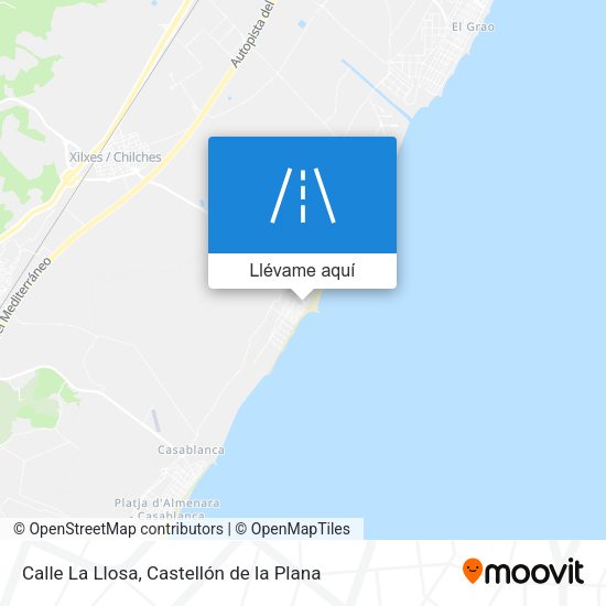 Mapa Calle La Llosa