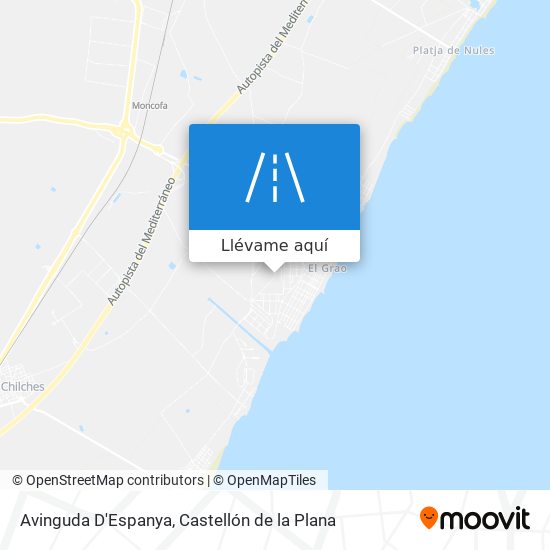 Mapa Avinguda D'Espanya