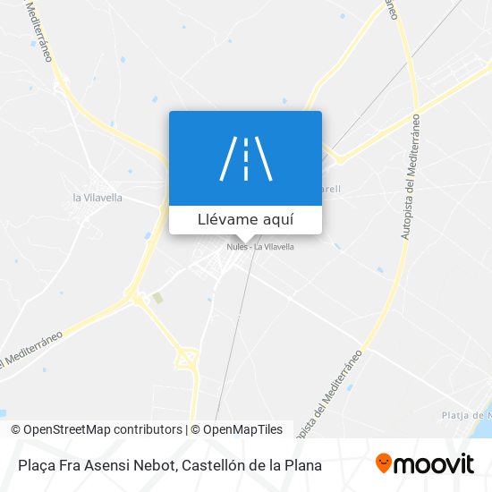 Mapa Plaça Fra Asensi Nebot