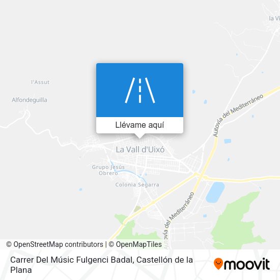 Mapa Carrer Del Músic Fulgenci Badal