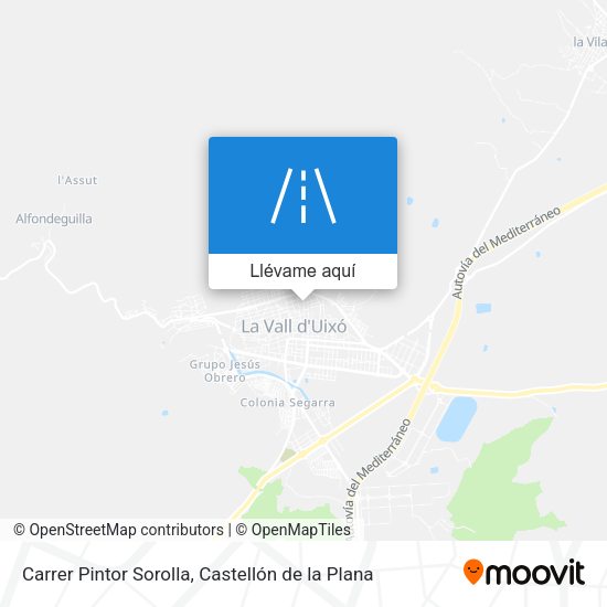 Mapa Carrer Pintor Sorolla