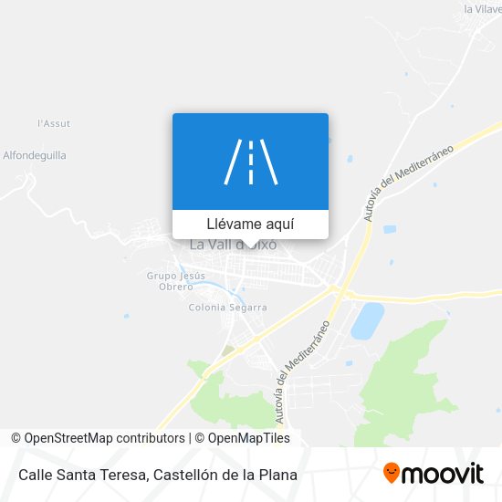 Mapa Calle Santa Teresa