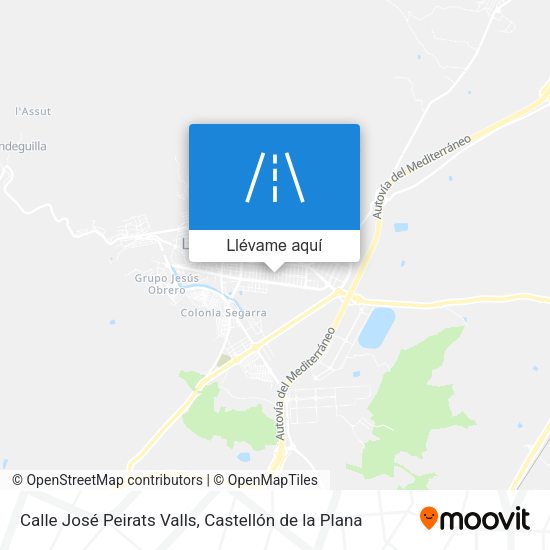 Mapa Calle José Peirats Valls