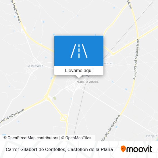 Mapa Carrer Gilabert de Centelles
