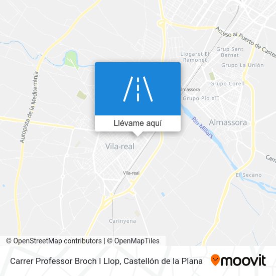 Mapa Carrer Professor Broch I Llop