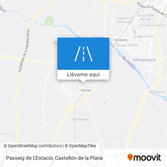 Mapa Passeig de L'Estació