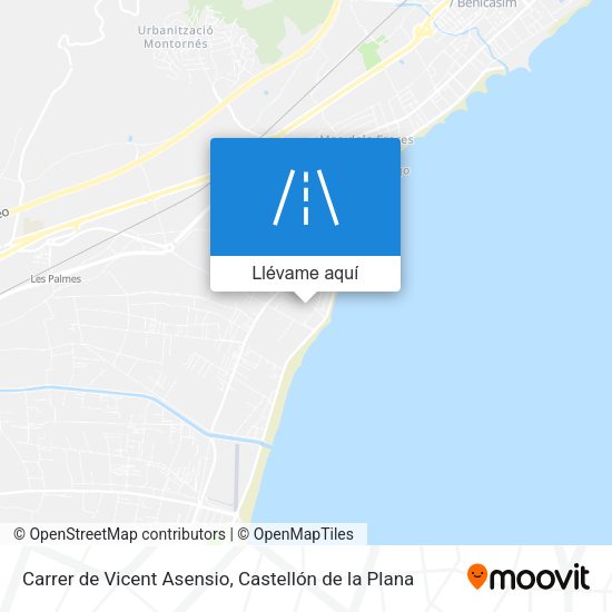 Mapa Carrer de Vicent Asensio