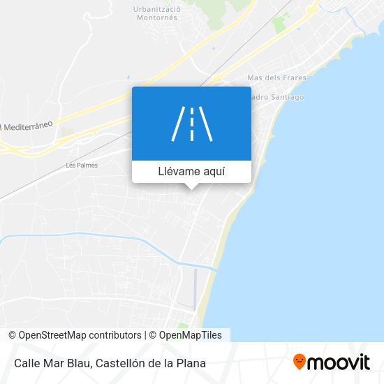 Mapa Calle Mar Blau