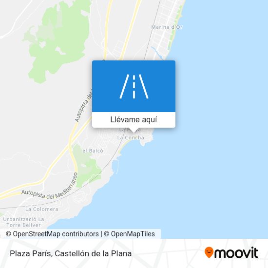 Mapa Plaza París