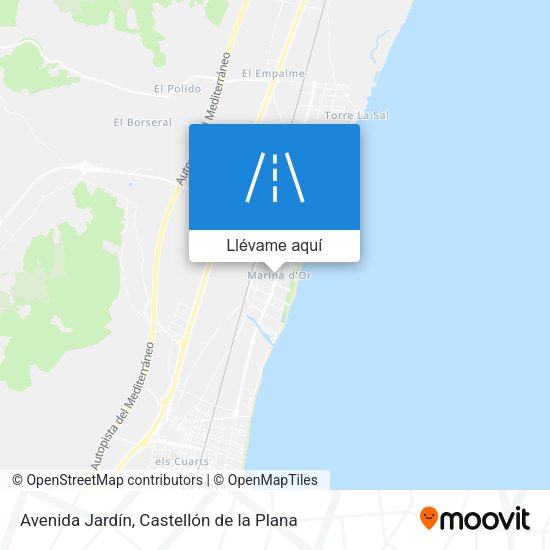 Mapa Avenida Jardín