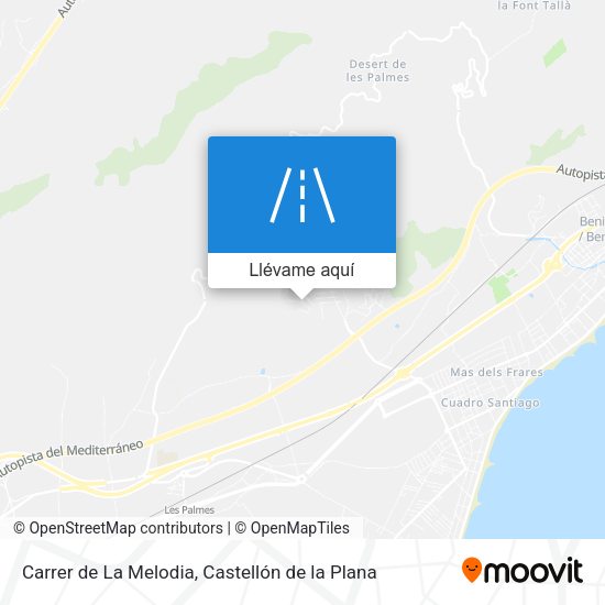 Mapa Carrer de La Melodia