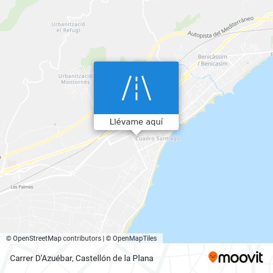 Mapa Carrer D'Azuébar