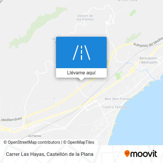 Mapa Carrer Las Hayas