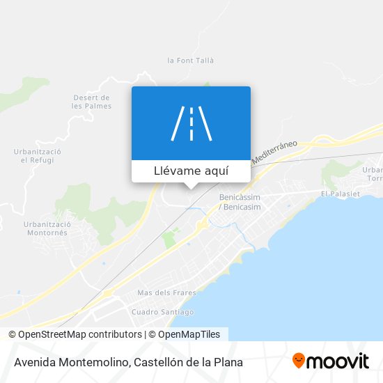 Mapa Avenida Montemolino