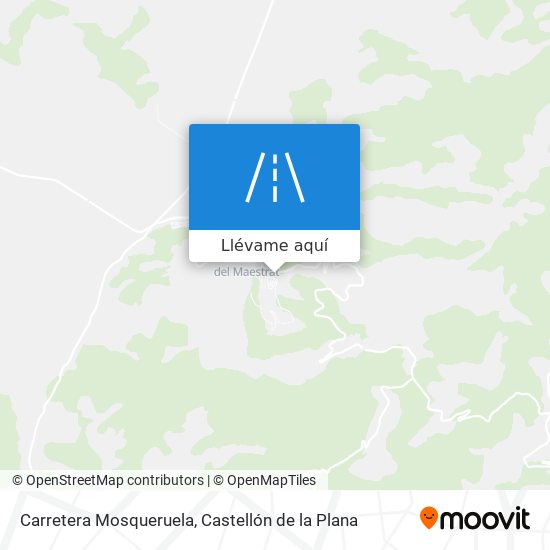 Mapa Carretera Mosqueruela