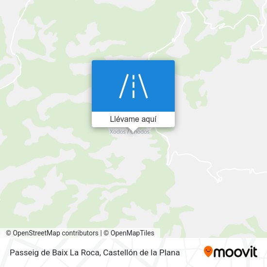 Mapa Passeig de Baix La Roca
