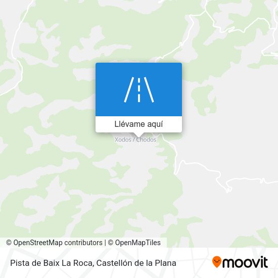 Mapa Pista de Baix La Roca