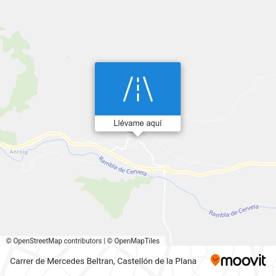 Mapa Carrer de Mercedes Beltran