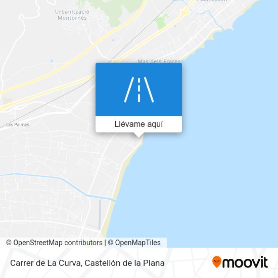 Mapa Carrer de La Curva