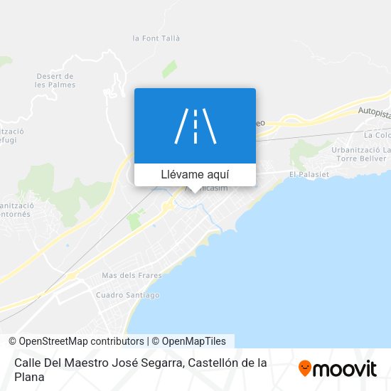 Mapa Calle Del Maestro José Segarra