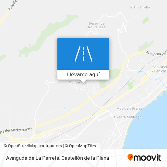 Mapa Avinguda de La Parreta