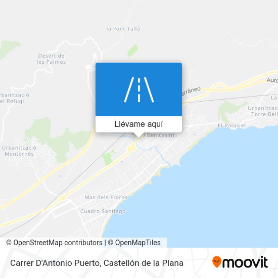 Mapa Carrer D'Antonio Puerto