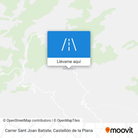 Mapa Carrer Sant Joan Batiste
