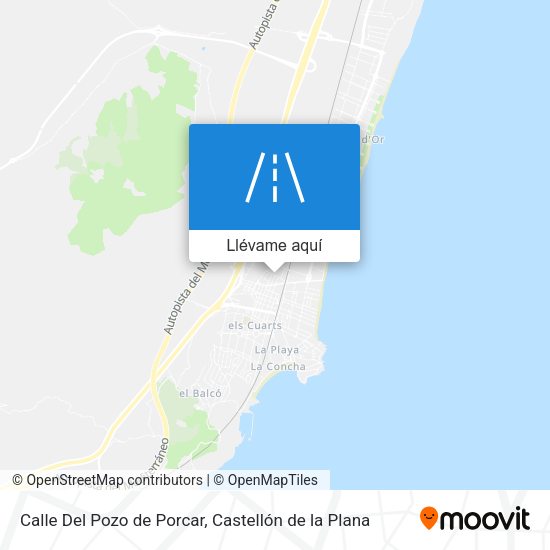 Mapa Calle Del Pozo de Porcar