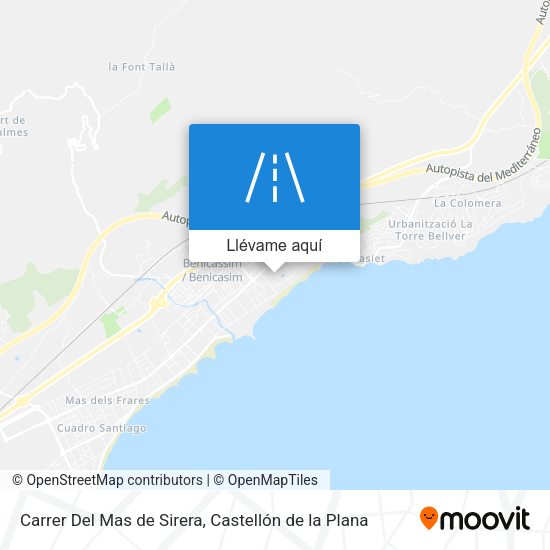 Mapa Carrer Del Mas de Sirera