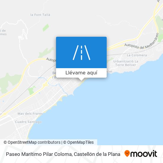 Mapa Paseo Marítimo Pilar Coloma