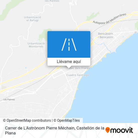 Mapa Carrer de L'Astrònom Pierre Méchain