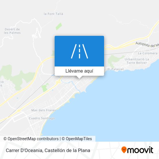 Mapa Carrer D'Oceania