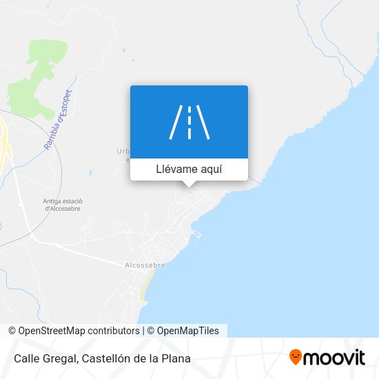 Mapa Calle Gregal