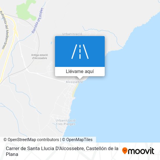 Mapa Carrer de Santa Llucia D'Alcossebre