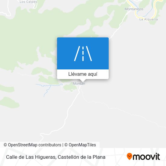 Mapa Calle de Las Higueras